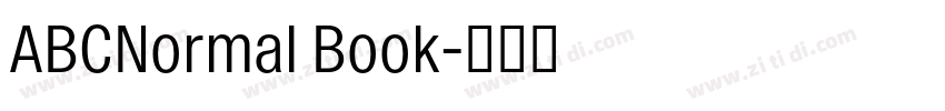 ABCNormal Book字体转换 ABCNormal Book字体转换